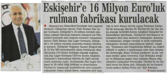 17.01.2013 Tarihli Eskişehir İstikbal Gazetesi Haberi