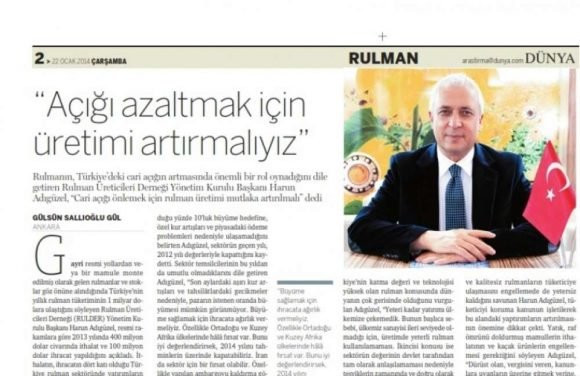 Açığı Azaltmak İçin Üretimi Artırmalıyız